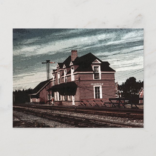 Orangedale Railway Station Cape Breton Nova Scotia Postcard (Front)