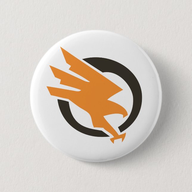 OrangeOpsButton 6 Cm Round Badge (Front)