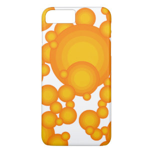 Oranger 70s styling circles like bubbles iPhone 8 plus/7 plus case