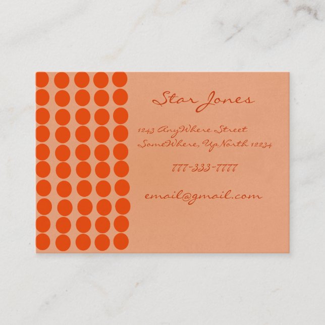 Orangerie Business Card (Front)