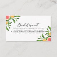 Oranges and Grapefruits Book Request Baby Shower