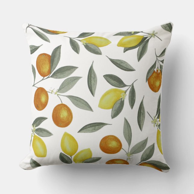 Oranges and lemons cushion (Front)