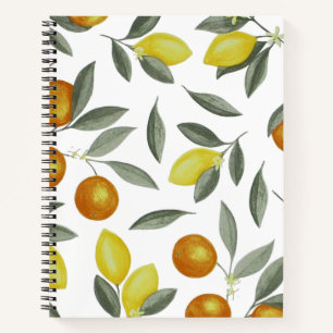 Oranges and lemons notebook