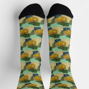 Oranges and Lemons with Blue Gloves by Van Gogh Socks