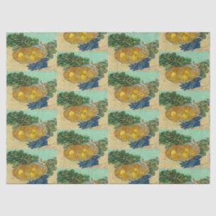 Oranges and Lemons with Blue Gloves by Van Gogh Tissue Paper
