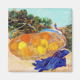 Oranges and Lemons with Blue Gloves, Van Gogh Magnet