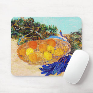 Oranges and Lemons with Blue Gloves, Van Gogh Mouse Pad