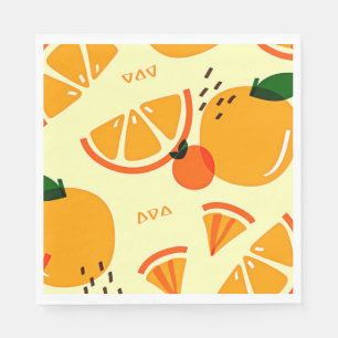 Oranges and more oranges napkin