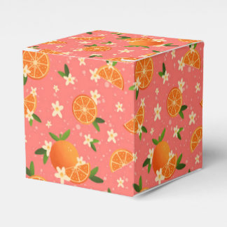 Oranges and orange blossom joy favour box