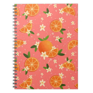 Oranges and orange blossom joy notebook