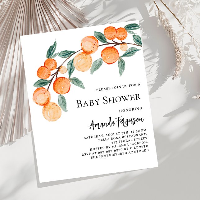 Oranges baby shower invitation (Creator Uploaded)