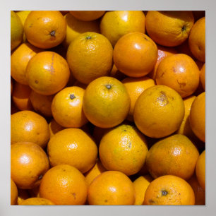 Oranges fruit Florida market orange Poster