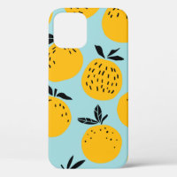Oranges fruits seamless pattern