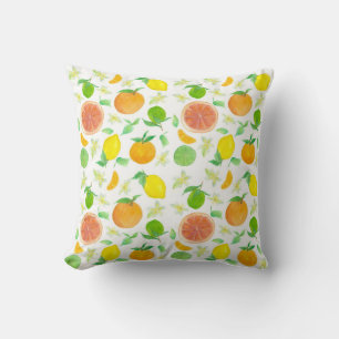 Oranges Grapefruit Lemons Citrus Fruit Cushion