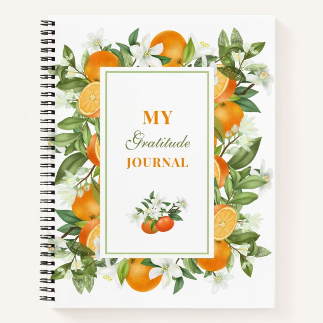 Oranges Gratitude Journal (Front)