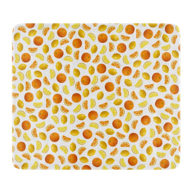 Oranges & Lemons Cutting Board (Front)