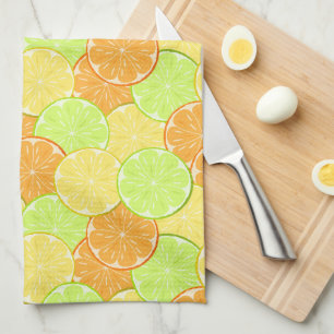 oranges lemons lime fruit citrus nature fresh tea towel