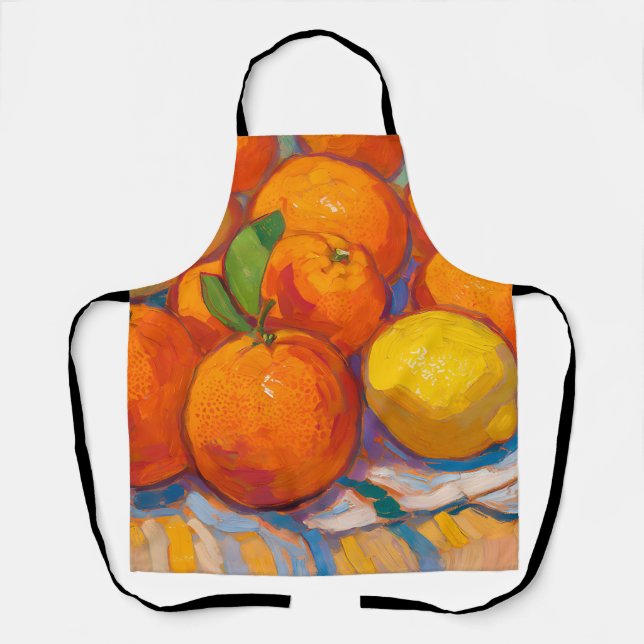 Oranges Lemons Still Life Apron (Front)