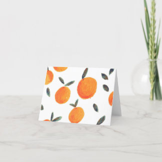 Oranges note cards