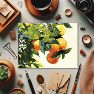 Oranges on a Branch Winslow Homer Fine Art Postcar Postcard