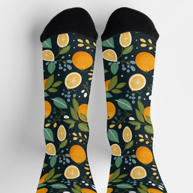 Oranges on Black Socks (Top)