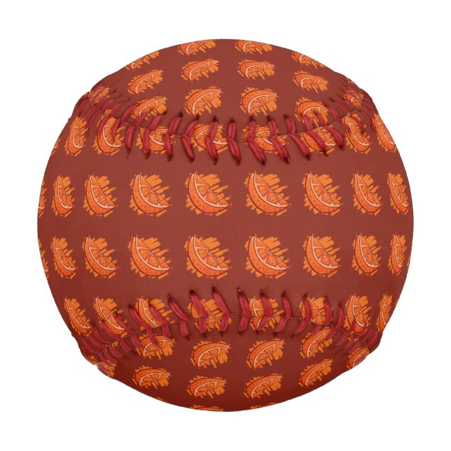 Oranges on red feild baseball (Front)