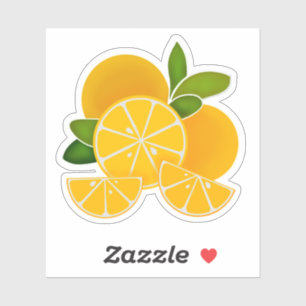 Oranges, orange slices, citrus tropical fruit 