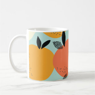 Oranges Pattern: Vibrant Seamless Design. Coffee Mug