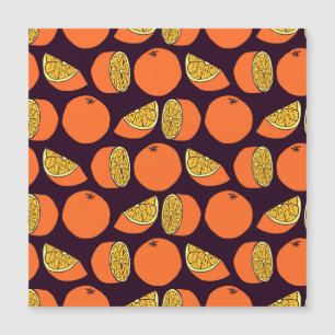 Oranges seamless pattern, vintage texture.