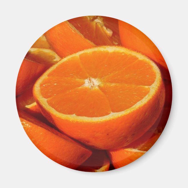 Oranges - Sliced Magnet (Front)