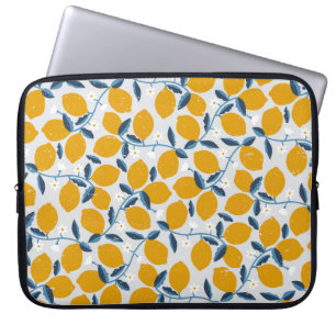 Oranges, tangerines: vintage floral pattern. laptop sleeve