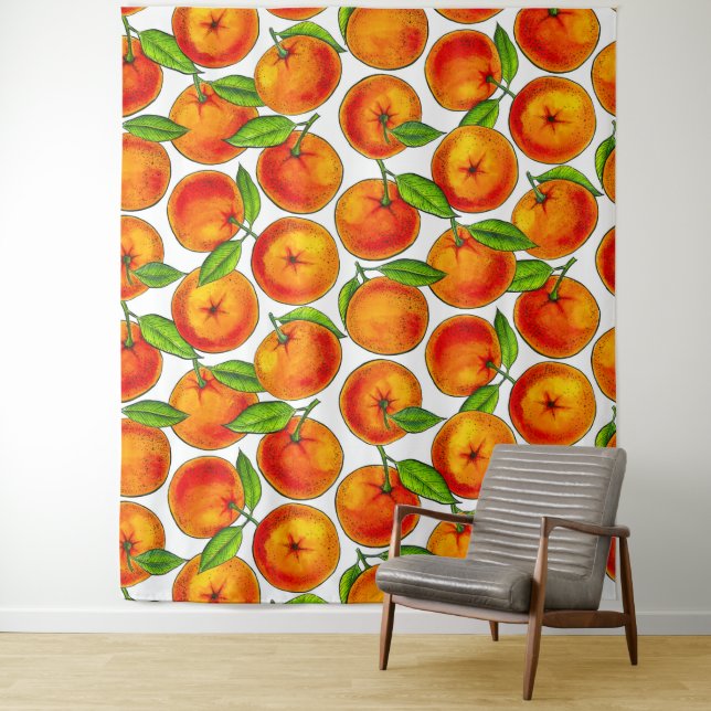 Oranges Tapestry (In Situ)