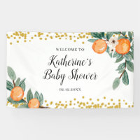 Oranges Twin Baby Shower Large Banner