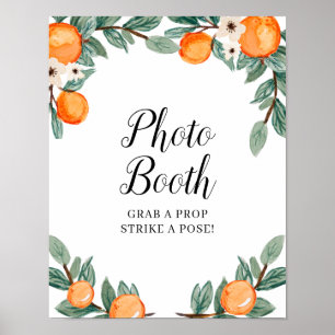 Oranges Twin Baby Shower Photo Booth Sign