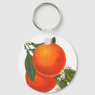 Oranges Vintage Crate Art Key Ring
