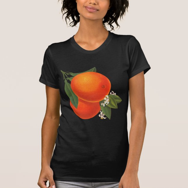 Oranges Vintage Crate Art T-Shirt (Front)