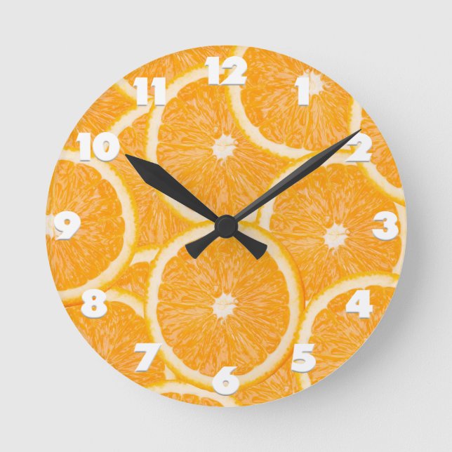 Oranges wall clock (Front)