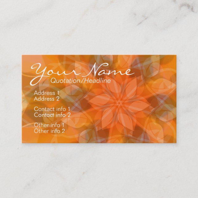 OrangeSheer2 Business Card (Front)