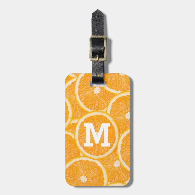 orangess custom luggage tag (Front Vertical)