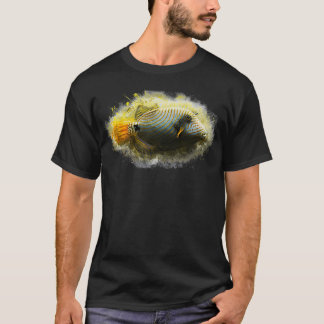 Orangestreaked triggerfish Balistapus undulatus T-Shirt