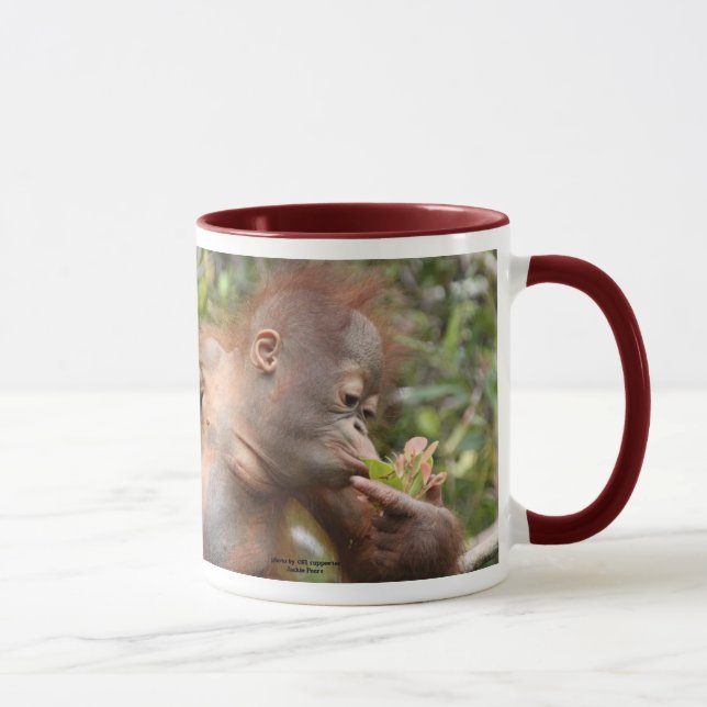 Orangutan Baby in Borneo Mug (Right)