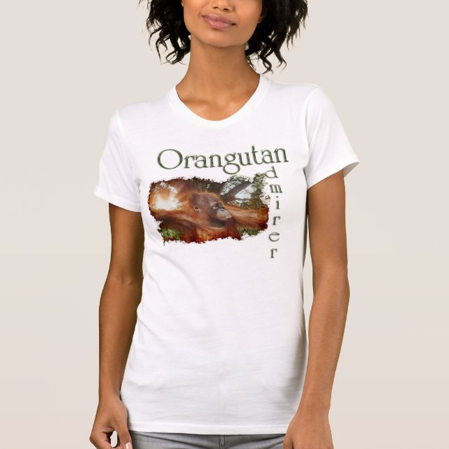 Orangutan & Borneo Jungle Wildlife-supporter Tee (Front)
