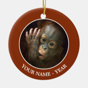 Orangutan Ceramic Ornament
