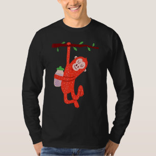 Orangutan Chimpanzee Monkey Animal Banana Bottle B T-Shirt