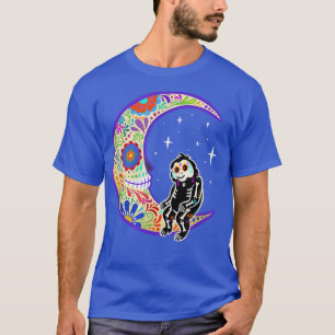 Orangutan Dia de Los Muertos Skeleton T-Shirt