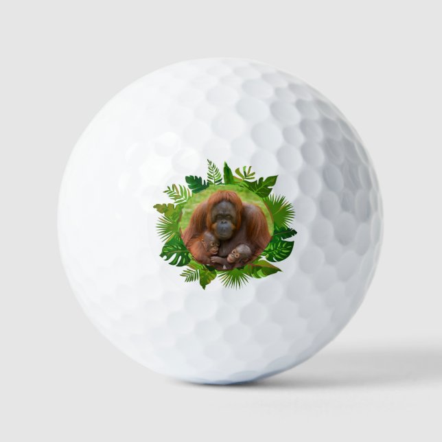 Orangutan Family Bond Golf Balls (Front)