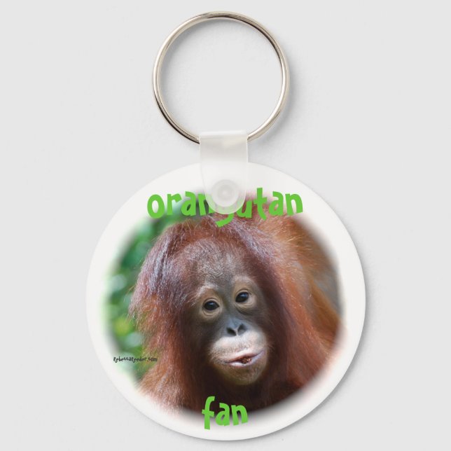 Orangutan Fan Key Ring (Front)