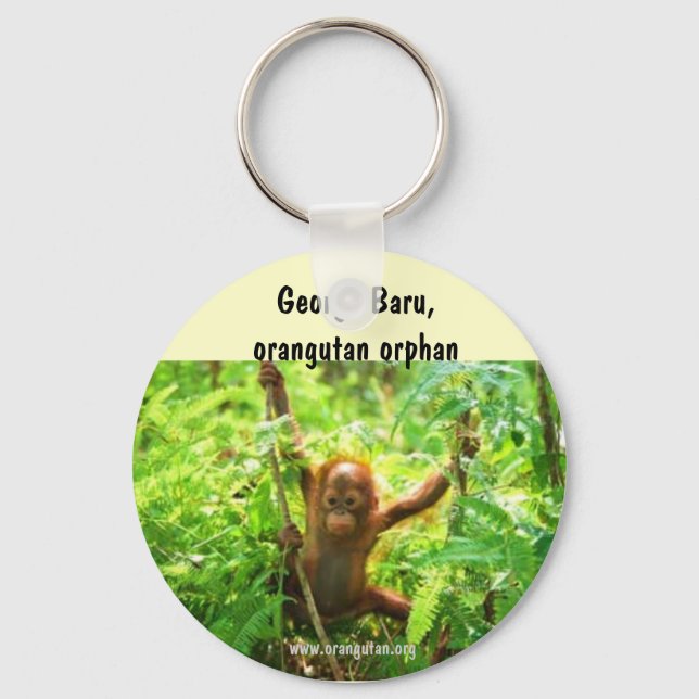 Orangutan George Key Ring (Front)