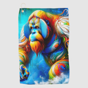 Orangutan  golf towel