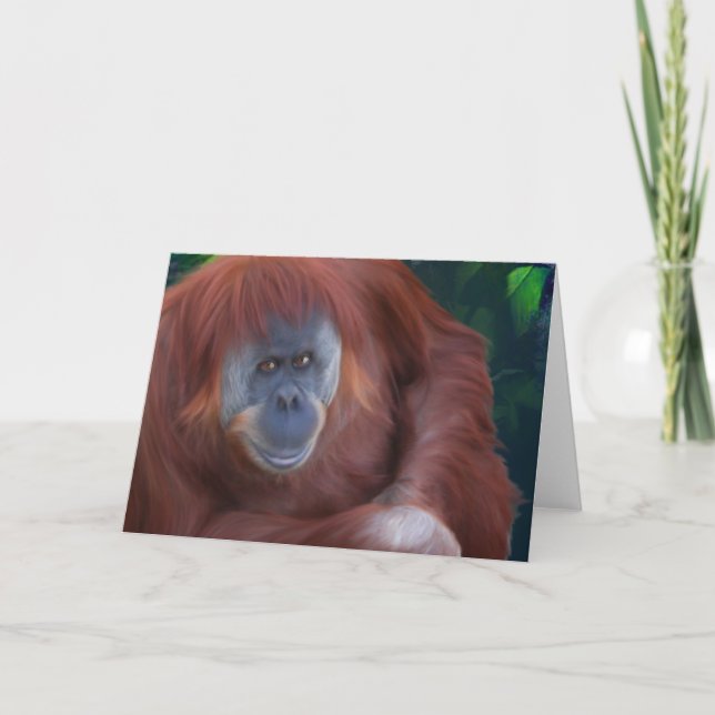 Orangutan Greeting Card (Front)
